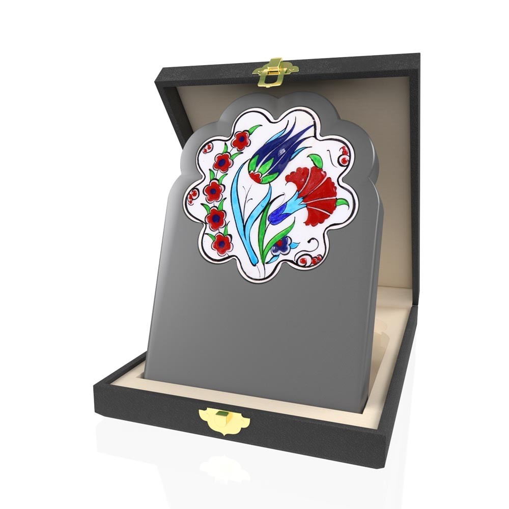 CP 125 Çinili Ahşap Plaket