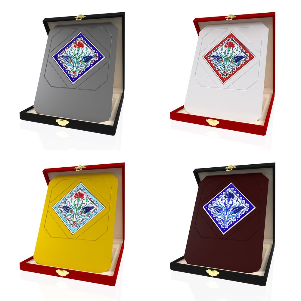 CP 102 Çinili Ahşap Plaket