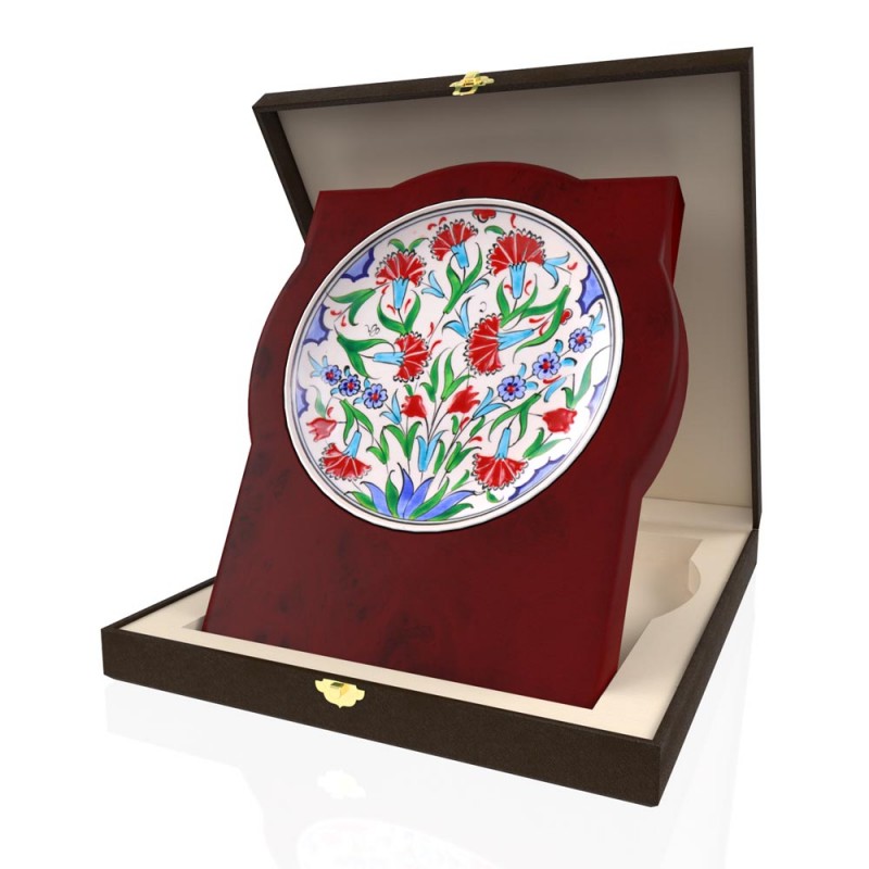 CP 142 Çinili Ahşap Plaket
